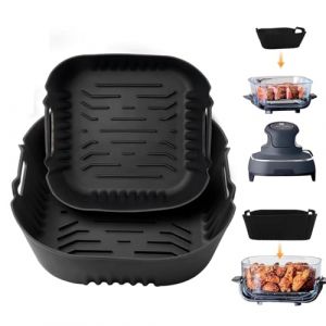 2 Pièces Moule Silicone Air Fryer Accessoires pour Ninja CRISPi Friteuse à Air FN101EUSG, Inserts en Silicone de Rechange Antiadhésifs pour Friteuse à Air Ninja FN101EU (HATELLY, neuf)