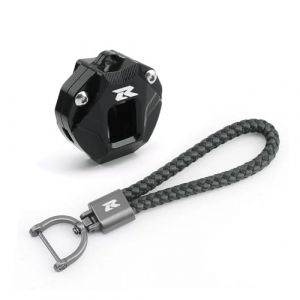 &eacute;tui de protection pour cl&eacute; de moto Pour Suzuki GSXR 600 750 1000 GSXR600 GSXR750 GSXR1000 Alliage D'aluminium Moto Etui Cl&eacute;s Coque Porte-cl&eacute;s Accessoires(1 Set Black) (JINYESHANGHANG, neuf)