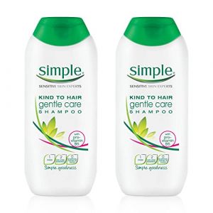 Simple Kind to Hair Lot de 2 shampoings doux pour cheveux gras avec provitamine B5 pour cuir chevelu sensible 200 ml (Everyday+Essentials, neuf)