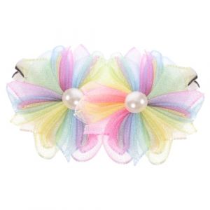 HAMPPLIES 4 pièces Pinces Cheveux Fleurs Colorées Petites Accessoires Kawaii pour Filles Barrettes Mignonnes Résistantes pour Styles Variés Garçon Fille (Chfaan, neuf)