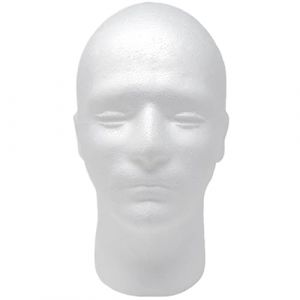 Support de perruque, t&ecirc;te en polystyr&egrave;ne de 11 pouces haut, t&ecirc;te mannequin en mousse r&eacute;aliste facile &agrave; fixer, support perruque facile &agrave; nettoyer pour perruques, chapeaux, accessoires (Woohvvimi, neuf)
