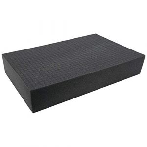 HMF 1456-100 Mousse prédécoupée cube | 345 x 550 mm | Double-Size | Garniture de valise | Tabletop | Hauteur: 100 mm (hmf_shop, neuf)