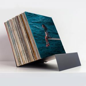 Keep Them Spinning - Support Vinyle en Acier Carbone | Rangement Vinyl 33 Tours avec Structure en Z | Capacit&eacute; 70 LPs | Port Vinyl pour 12", 10", 7" | Rangement Mural Vinyle & &Eacute;tag&egrave;re Vinyles Murale (Keep Them Spinning UE, neuf)