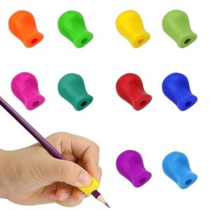 UYVPAER 10 Pièces Guide Doigts Ecriture Enfant Ergonomique Pencil Grips Crayon Grip Guide Des Doigts Pour Enfants Aide À L'Écriture Pour Main Droite Et Main Gauche Adulte (SHAO WEIWEI DE DIAN, neuf)
