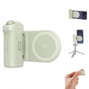 PGYTECH MagCam 2 Poign&eacute;e pour Smartphone, Kit Modulaire 3-en-1, T&eacute;l&eacute;commande Bluetooth, Poign&eacute;e de Charge et Support MagSafe sans Fil, pour iPhone 12&ndash;17/Android 14 (Vert Menthe) (PGYTECH-SELECT, neuf)