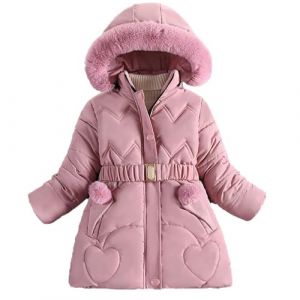 Generisch Fille Doudoune Matelass&eacute;e Longue Avec Rembourrage &Eacute;pais Style &Eacute;tranger Mode F&eacute;minine Doudoune En Duvet Hiver, RD1, 6-7 ans (⭐⭐⭐⭐⭐Five star⭐⭐⭐⭐⭐⭐, neuf)
