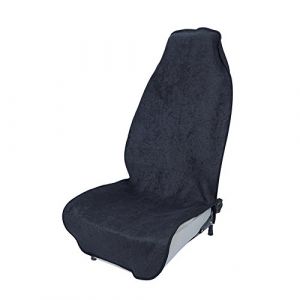 Blueshyhall Housse de Siège de Voiture Imperméable Lavable et Antidérapant, Protection de Siège de Voiture Sièges Avant Tissu Éponge, Housse de Siège de Voiture Après Le Sport (Noir) (Blueshyhall, neuf)
