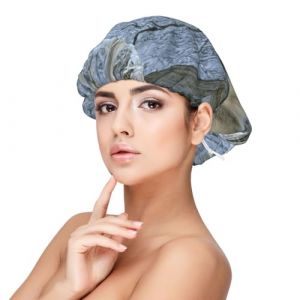 Animaux sauvages Loup Imprim&eacute;,Bonnet de nuit en satin r&eacute;glable en soie pour adulte, bonnet de nuit &eacute;lastique pour femme (aysr.store, neuf)