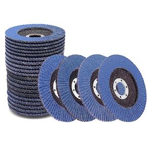 Yuhtech 20 PCS Flap Discs 115mm, Grit 40 60 80 120, Disque à Poncer pour Meuleuse D'angle pour Poncer le Métal et le Bois (Yuhitech-EU, neuf)
