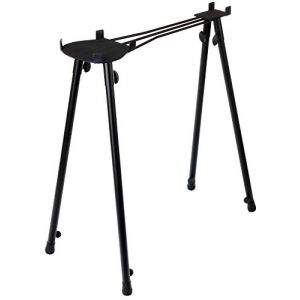 Classic Cantabile LSGS-100 Support Lap Steel (Pied de guitare pour Lap Steels, r&eacute;glable en hauteur, syst&egrave;me t&eacute;lescopique) noir (Maison de la musique Kirstein, neuf)