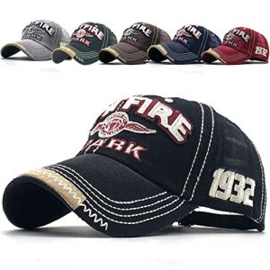 CheChury Casquette de Baseball Vintage Sport Denim Casquette Réglable Unisexe Jeans Chapeau Hip Hop Distressed Trucker Hat (Sofenny, neuf)