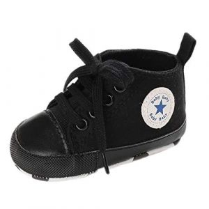 Sehfupoye B&eacute;b&eacute; Filles gar&ccedil;ons Baskets Chaussures pour Tout-Petits Toile premi&egrave;re Chaussures de Marche Nouveau-n&eacute; Anti-d&eacute;rapant Prewalker Baskets pour 12-18 Mois (Sehfupoye, neuf)