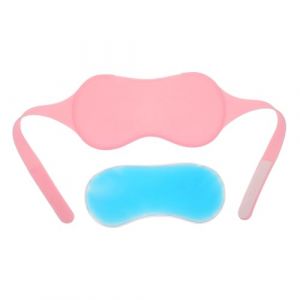 PACKOVE 1 Ensemble Masque Anti-lumière Pour Les Yeux Masque Pour Les Yeux Sommeil Couvre-yeux Portable Masque De Sommeil Pour Homme Feuille De Gel Rose (Spring TU, neuf)