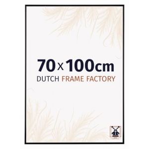 Dutch Frame Factory - Cadre photo 70x100 cm - Noir Brillant - Cadre photo en verre Plastique Anti Reflet Verre Acrylique - Cadre 70x100 cm - Easy (dutchframefactory, neuf)
