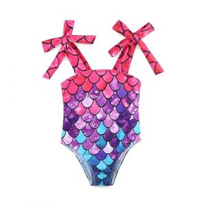 KIDDLETOWN Maillot de Bain Une pi&egrave;ce pour Fille Maillots de Bain B&eacute;b&eacute; Confortables et Extensibles Cadeau Fille Plage Piscine et Vacances pour Enfant 3-12 Mois/1~7 Ans (KIDDLETOWN, neuf)