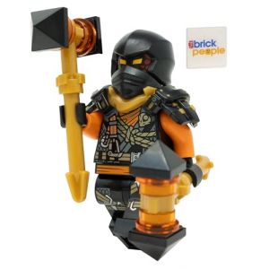 LEGO Ninjago Dragons Rising Season 2 : Cole Climber Mini figurine avec marteaux de combat (TheBrickPeople, neuf)