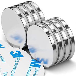 Lot de 8 aimants en n&eacute;odyme extra puissants - 30 x 3 mm - 8 kg - Argent&eacute; - Aimants puissants pour tableau magn&eacute;tique, tableau blanc, r&eacute;frig&eacute;rateur, terre rare - Avec adh&eacute;sif double face (Grtard-Direct, neuf)