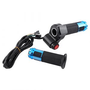 Poignée de Velo Electrique mooay poignee accelerateur Electrique Poignée électrique Throttle TWI TWI, 12V 24V 36V 48V 60v 72V électrique Scooter Vélo TWI Grip avec poignée d'écran LED (Bleu) (Youluu-cd, neuf)