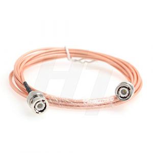 Hangton C&acirc;ble coaxial BNC HD SDI vid&eacute;o RF avec faible perte de signal 50 Ohm RG316 BNC m&acirc;le vers m&acirc;le pour moniteur d'appareil photo (5 m&egrave;tres) (Hangton Connect, neuf)