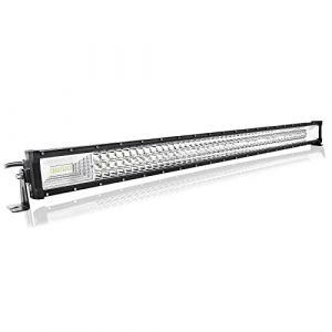 Willpower Barre LED 107cm 42'' 540W Rampe LED Spot et Flood Bar a LED 12V 24V Étanche Projecteur LED Longue Portée Feux Phare de Travail LED pour 4x4 Voiture Camion Tracteur Quad Bateau (YZ-EU, neuf)