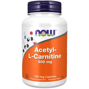 Now Foods, Acetyl-L-Carnitine, 500mg, 100 Capsules végétaliennes, Testé en Laboratoire, Acide Aminé, Sans Gluten, Sans Soja, Végétarien (NaturProdukte, neuf)