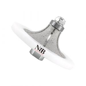 NBB Roue profilée diamantée avec guide et couverture plus grande fraises de chanfreins en diamant foret toupie pour profiler carreaux porcelaine céramique granit marbre pierre (Half-Bullnose B30) (EASTAR SUPER HARD TOOLS S.L., neuf)