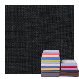 Housses de Coussin de Chaise de Jardin 3/5/8/10/15/20cm Épais Tissu Lin Housse de Remplacement avec Fermeture Éclair Antidérapante pour Coussin Carré de Cuisine Salle à Manger Canapé(Noir,40x40x8cm th (AMZGRZ, neuf)