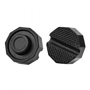 YIXISI 2 Pièces Universal Polyanjular Jack Pad en Caoutchouc, Bloc Tampon en Caoutchouc, Accessoire de Voiture pour Crics à Hydraulique (YXS-DE, neuf)
