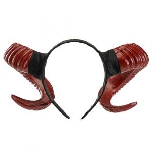 CHAKAE Serre-tête imitation corne d'antilopehorn pour adulte, costume de costumade en résine en corne de chèvre pour femme, accessoire de fête d'Halloween (Bogji, neuf)