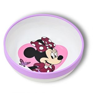 Stor Minnie Mouse bol pour enfant antidérapant - BPA libre & réutilisable - bol de céréales pour jeunes enfants - bol pour nourriture de bébé (DamaToys, neuf)