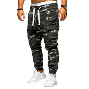 Pantalon Cargo Homme Jogging Chino Gris Jean Sarouel Harem Sweatpants Denim Noir Bas Survetement Pas Cher Vert Survet Noire Joggings Sport Trousers Pants Randonn&eacute;e Skate Jogger Kaki Travail Militaire (chengaokui993, neuf)