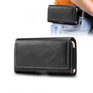 &Eacute;tui de ceinture en cuir de qualit&eacute; sup&eacute;rieure pour iPhone 15/14/13/12 Pro Max, pour Samsung S24/S23/S22 Ultra/Pixel 8/7/6 Pro - Pour homme (Bioassay-EU, neuf)