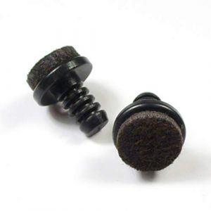 Ajile&reg; - 4 pcs - Protection Anti-Rayure & Anti Bruit pour Meubles - Patins avec Semelle Feutre - Embout &agrave; Ins&eacute;rer pour Pieds de Chaise, Canap&eacute;s, Tables, Tout Mobilier - &Oslash; Int.Trou 8mm, &Oslash; Embase 18mm (ajile - Fabricant Fran&ccedil;ais de Quincaillerie, neuf)