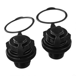 Lot de 2 bouchons de valve d'air pour bateau gonflable, kayak, valve anti-fuite, pour radeau de piscine, matelas gonflable,diamètre extérieur de 22 mm (EXTRWO, neuf)