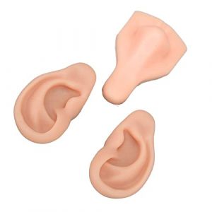 Modèle de Perçage en Silicone Souple, Flexible, Extensible, Réutilisable, Modèle de Pratique du Perçage du Corps Humain (Beige clair) (DIYANGHUICHENGSHANGMAO, neuf)