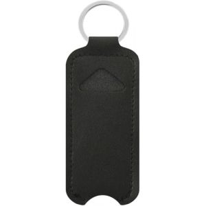 GANPUB Porte-clé en cuir synthétique pour rouge à lèvres et gloss Noir (Langet, neuf)