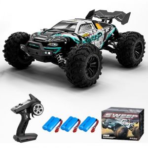 Teeggi Voiture télécommandée pour adulte 70 km/h, moteur sans balais RC haute vitesse, tout-terrain, drift, 4WD Off Road Race Buggy (Teeggi-EU, neuf)