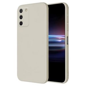 HONLEN Coque pour Samsung Galaxy S10 Lite/Galaxy A91 Protection &Eacute;tui, (6.7" inches) Liquide TPU Silicone Case Anti Rayures Ultra Mince Souple Cover en Silicone Blanc Antique (HONLEN, neuf)