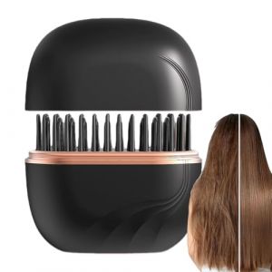 Mini lisseur &agrave; cheveux &ndash; Peigne lisseur portable anti-br&ucirc;lure rechargeable &agrave; 3 niveaux | Brosse lissante pour salon &agrave; domicile | Pour vacances, voyages en voiture, d&eacute;placements, (wudbace, neuf)