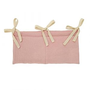 Sac de Rangement Suspendu pour Lit de B&eacute;b&eacute;, Organisateur De Lit B&eacute;b&eacute; Suspendu Organiseur de Berceau pour B&eacute;b&eacute; Sangles R&eacute;glable Sac De Rangement De Chevet pour Couches, Jouets, V&ecirc;tements (Haptre, neuf)