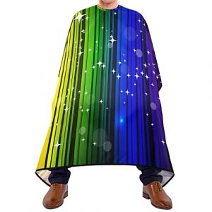 Peignoir Coiffure Arc-En-Ciel Cape De Cheveux Professionnel Coiffeur Robe Antistatique Cape Blouse Pour Coloration Des Cheveux Coiffeurs Salons De Coiffeur 140X170Cm (shanxiouzhanshaoshangmaoyouxiangongsi, neuf)