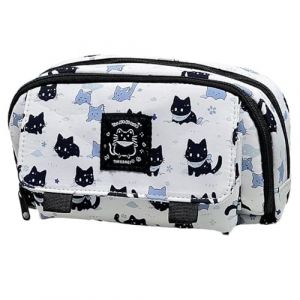 Trousse Scolaire Chats, Trousse Grande Capacité à 4 Compartiments, Trousse Scolaire, Une Jolie Trousse Ecole en Forme de Chat, Trousse pour Enfants avec Zip Pratique, étui à Crayons pour Filles et gar (SHENGYE01, neuf)