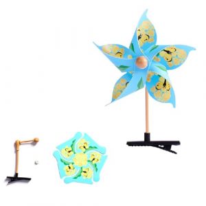 Pince &agrave; cheveux moulin &agrave; vent unique pour les amateurs d'artisanat Assemblage facile &Eacute;pingle &agrave; cheveux pour femme Accessoire de f&ecirc;te Accessoire de f&ecirc;te (FuTaYi, neuf)