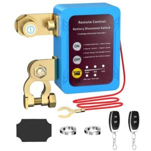 Coupe Batterie 12v T&eacute;l&eacute;commande, Coupe Circuit Batterie 12v/24v 240A, avec 2 T&eacute;l&eacute;commandes, Disjoncteur de Batterie T&eacute;l&eacute;command&eacute; Sans Fil pour Voiture, Camping-Car, Atv, Camion, Bateau (XKDEU, neuf)