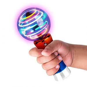 Tumnea Baguette Magique Enfants, Baguette Magique avec Ballon, Baguette de Baguette pivotante &agrave; LED Jouet, Boule Clignotante Lumineuse Fille d'anniversaire Jouet pour Enfants (LndsShop - FR, neuf)
