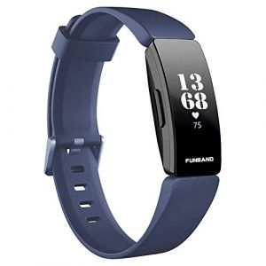 FunBand Compatible avec Fitbit Inspire & Fitbit Inspire HR Bracelet, Bande en Silicone Souple Sangle de Remplacement Reglables Sport Accessorie pour Montre Connectée Fitbit Inspire & Inspire HR (FunBand EU Direct Store, neuf)