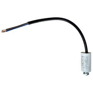 Condensateur Permanent 3,15 µF, 450V AC, Câble 250mm, Fixation M8, Pour Moteur Électrique Monophasé (BOUTIQUE DE L'ELECTRO, neuf)