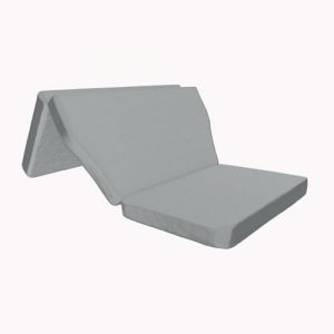 Matelas en Mousse Extra-Ferme Compatible avec Tesla Model Y et Model 3, Pliable en 3 Parties, Tissu Gris OEKOTEX, Camping Mode Perfect Car-Camping-Car (K´Foam, neuf)
