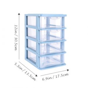 SKISUNO Bo&icirc;te De Rangement Transparente Pour Bureau Grand Format Tiroirs De Rangement Petite Bo&icirc;te Plastique Pp Pour Cosm&eacute;tiques Maison Et Bureau (Kostowmer, neuf)