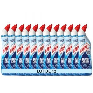 Harpic - Lot de 12 Gels WC - Nettoyant Fraicheur d'Ailleurs Parfum Oc&eacute;an Pacifique (Pennguin-FR-Home, neuf)